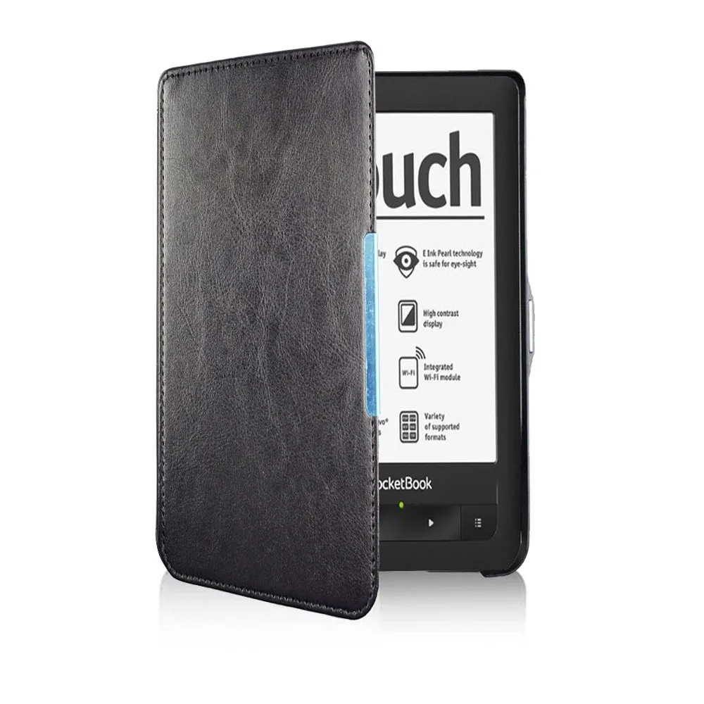 Voor Pocketbook Touch 622 Ereader Case En Portemonnee Aanraking Lux 623 Folio Pocket Fit Pb 622 / PB623 Beschermende Huid + Film + Pen