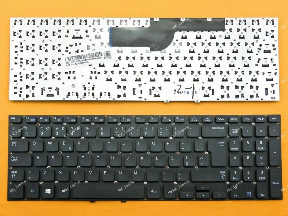 Новый PT португальский Teclado клавиатура для samsung NP550P5C 550P5C ноутбук черный без рамки