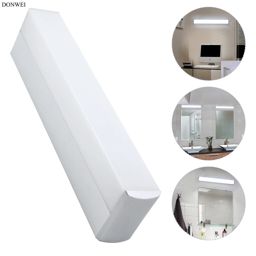 Super Bright 12W 16W Long Strips LED Mirror Light Simple Style Indoor Decor Wall Lamp for Bathroom Bedroom Kitchen