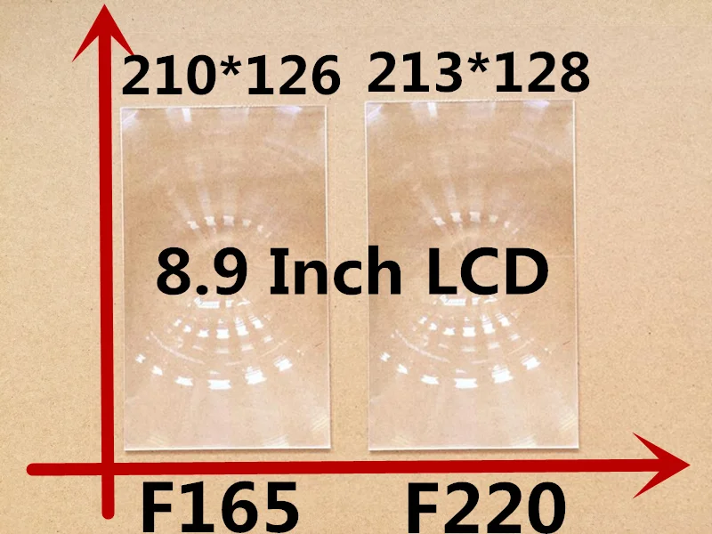 2pcs/set projector lens rectangle optical PMMA plastic fresnel lens for professional 8.9 inch diy projector kit lens