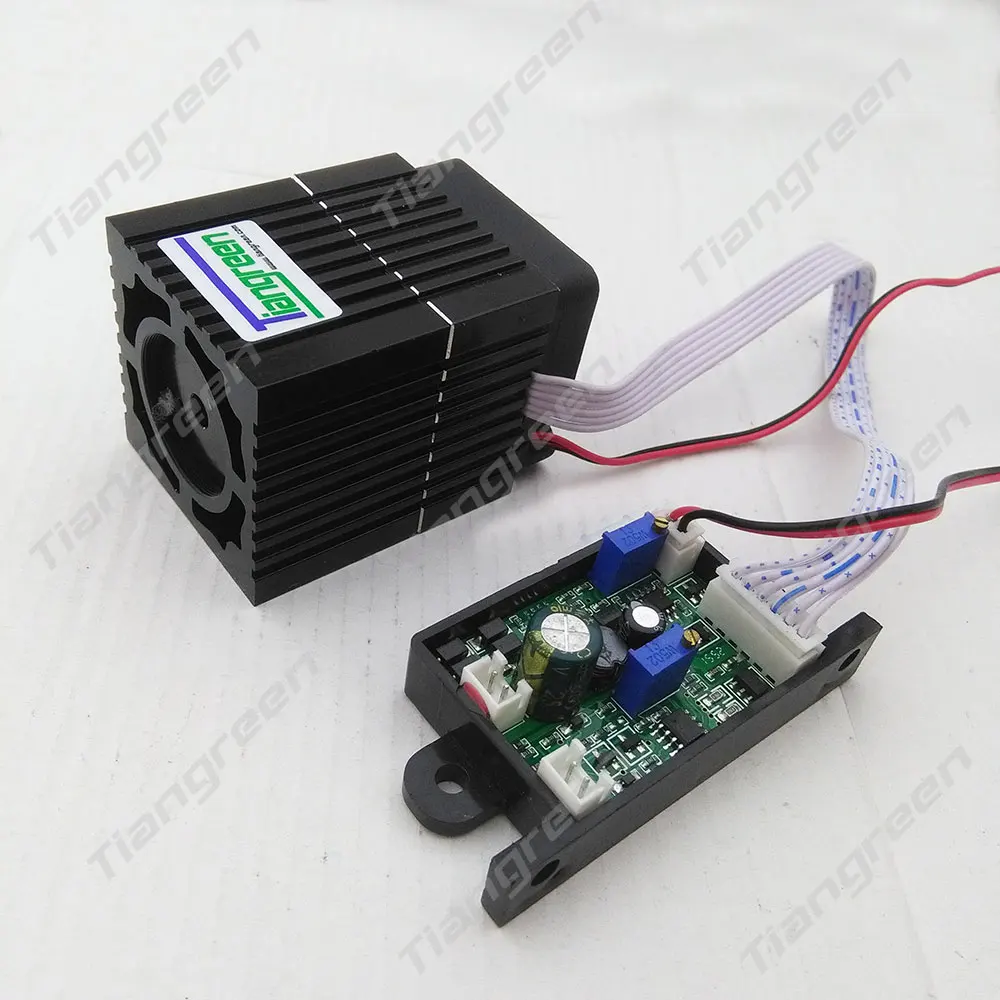 Imagem -03 - Laser Verde 300mw Iluminação Palco 12v com Modulação Ttl Rgb Diodo Laser T198iser 532nm