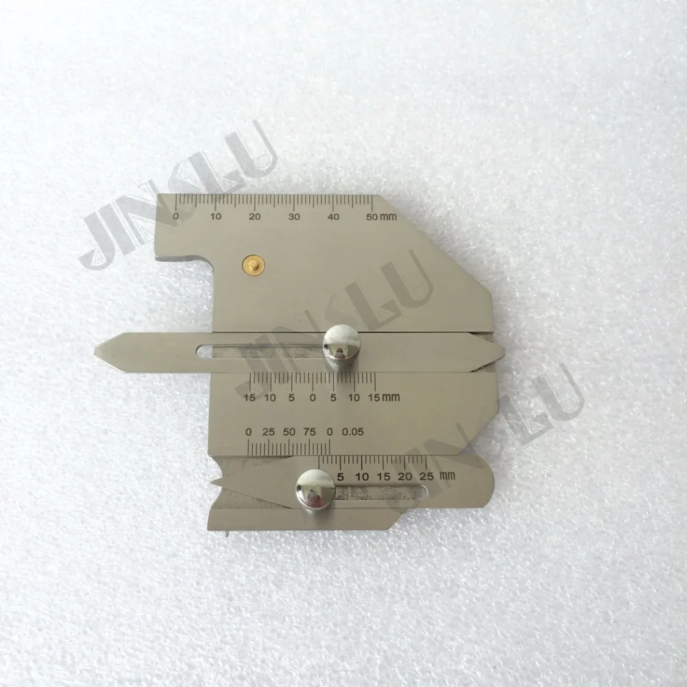 Spedizione Gratuita HJC60 HJC-60 Calibro Cordone di Saldatura Cordone di saldatura Altezza Gap Ruler Gage Metric Saldare Ispezione Pinza