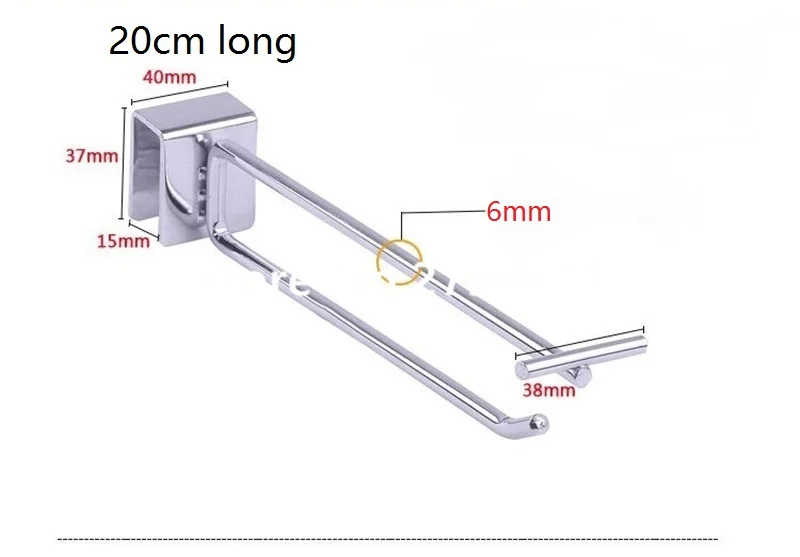 (100 pcs/pack ) 20cm Length 6mm Diameter Safe Showroom wall display security hooks in market