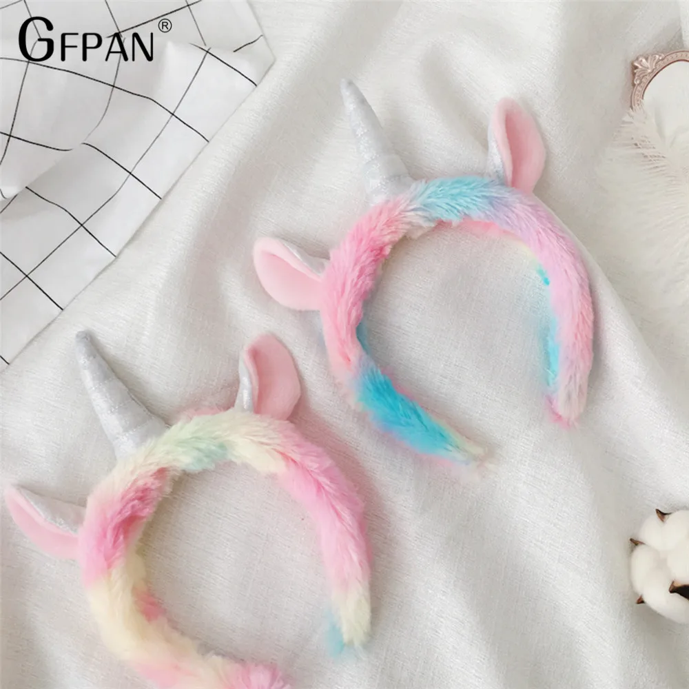 2020 New Arrive Unicorn Eye Mask Cartoon Sleeping Mask Plush Eye Shade Cover Blindfold Eyeshade Suitable For Travel Home Gift