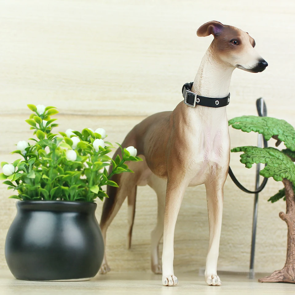 Pet Dog Greyhound Simulation Animal Model Action & Toy Figures Classic Toys for Children Gift Collection