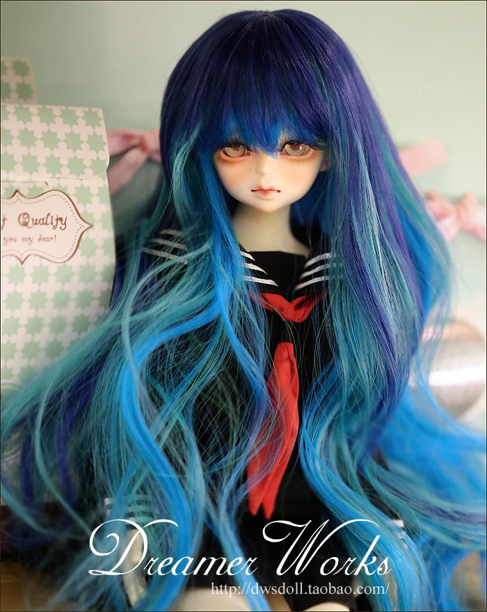 

1/4 1/3 scale BJD/SD accessories wig long hair curls for BJD doll,Not included doll,shoes,clothes and other accessories D1374