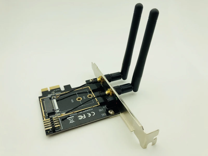 Adaptador WiFi M.2 M2 NGFF Key A-E a Mini PCI Express, receptor Wifi PCI-E 1X NGFF, soporte inalámbrico, 2230, 2242, Mini tarjeta de red PCIE