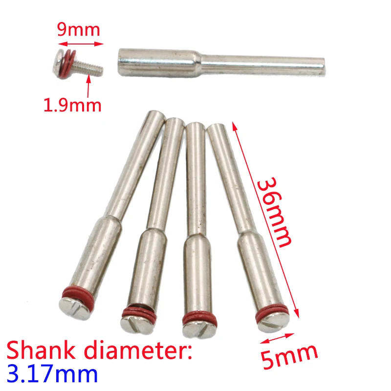 10 Cái/bộ 2.35/3/3.17Mm Cắt Kim Cương Đĩa Mandrels Cắt Cắt Bánh Giá Đỡ Mandrel Quay Dremel Phụ Kiện Dremel Người Đàn Ông