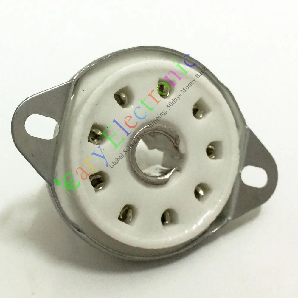 

Wholesale and retail 20pc 9pin Ceramic vacuum tube socket value EC52 EF50 EF55 EFF51 audio amp parts free shipping