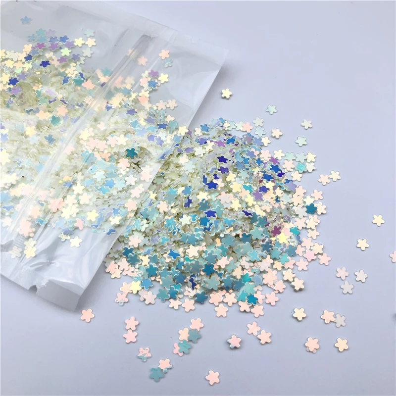 2000 Stks/pak 3Mm Platte Pruim Vorm Losse Pailletten Pailetten Nagels, goud Melk Bloem Pailletten Bruiloft Decoratie Confetti Craft
