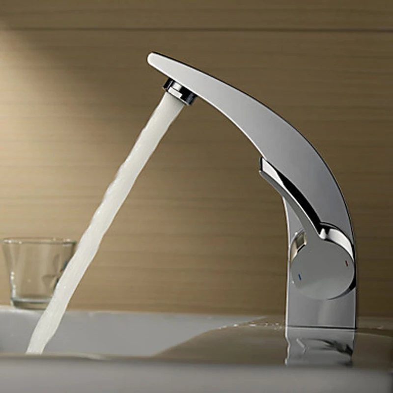 BAKALA classic banheiro Dolphin Chromed brass bathroom faucet single lever basin mixer tap G-7060