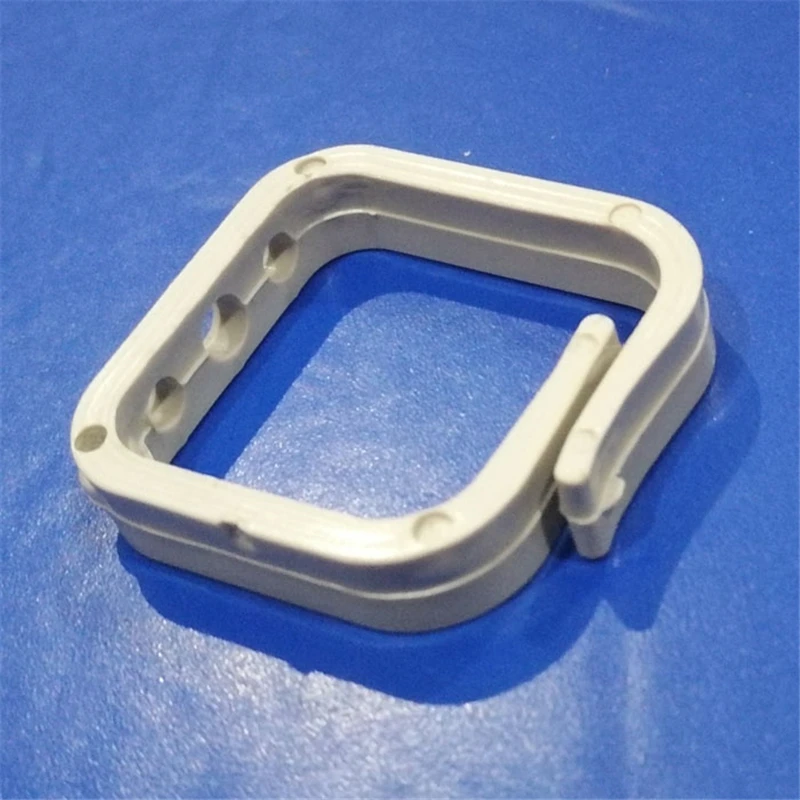 Kabelmanager Ring Abs Klein Model Vierkant Voor Verdeelkast 3 Gaatjes Kabelbeheer Voor Netwerkkast Wit 31*29*7Mm 100Pcs