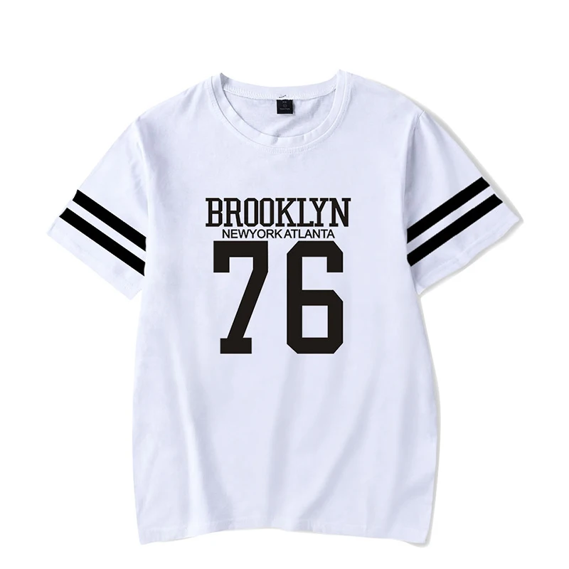 BROOKLYN 76 T-shirts Print Summer Fashion Hip Hop Men Women T Shirts Casual Tee Shirt Short Sleeve Unisex Sport T-shirt Tops 4XL