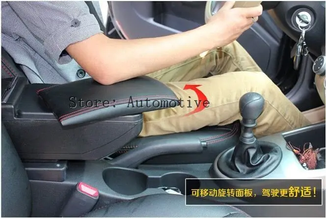 

Car armrest box central Store content box with cup holder ashtray products accessories,suitable for Kia Rio K2 2012-2014