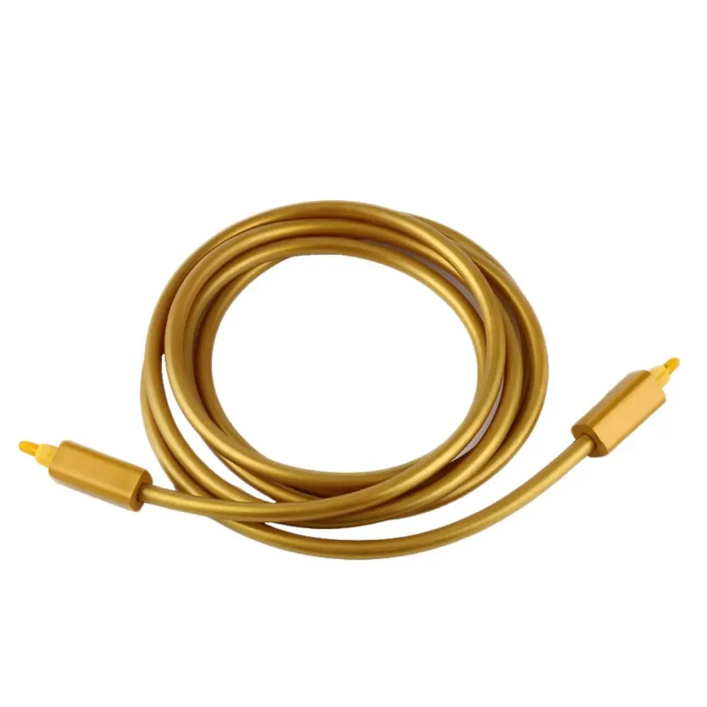 EMK Gold-Cable de fibra óptica para Audio Digital, Cable de conexión HD, 1m/2m/3m, 3,5mm, OD6.0