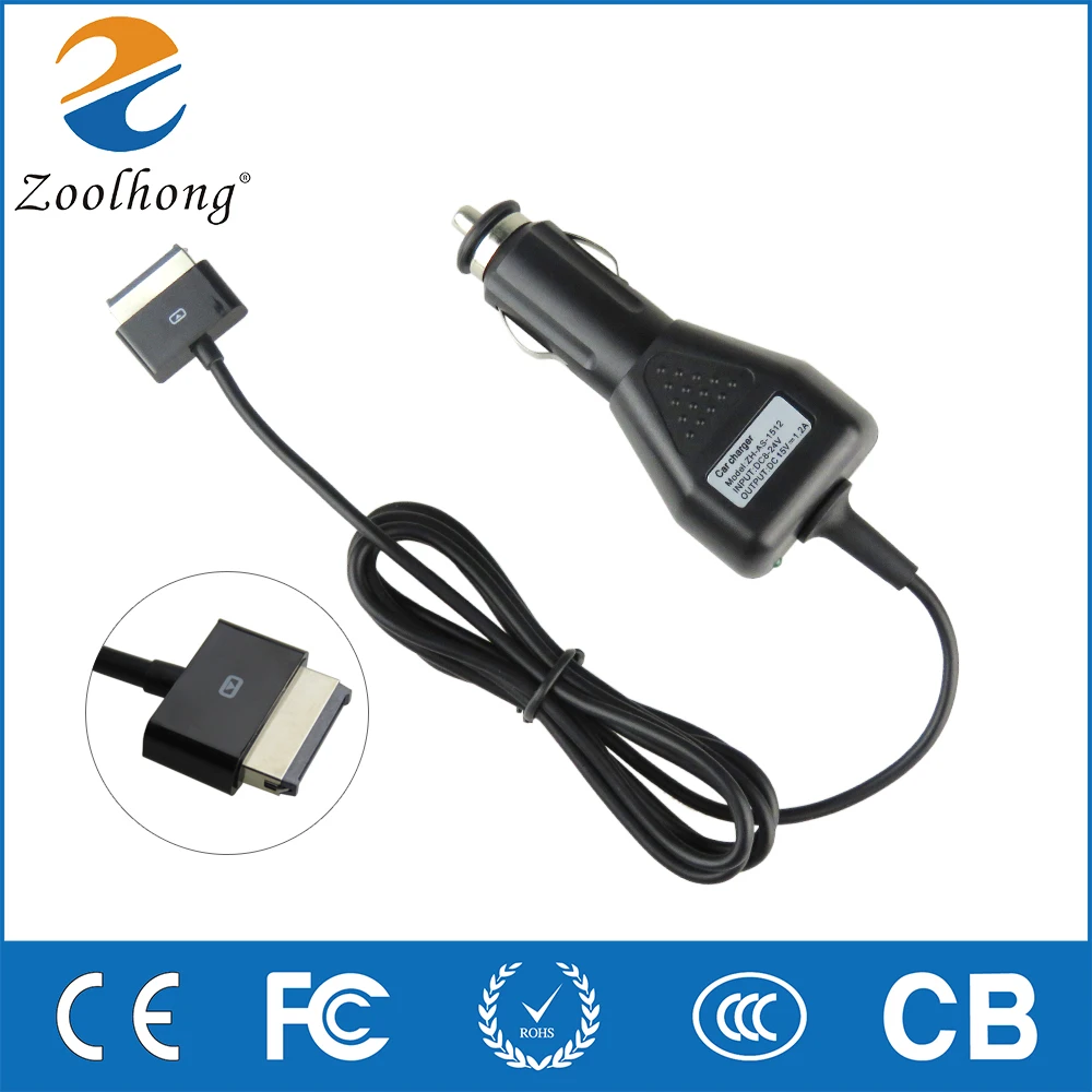 

Factory Direct 15V 1.2A/1200mA for Asus Transformer Pad TF300T TF101 Tablet PC Laptop Power Adapter Car Charger