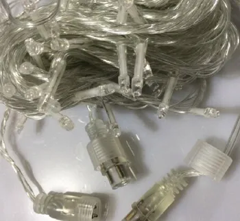 10 meters 100 LED male female plug end plug string of Christmas lights flash wedding LED lights waterproof decorative light