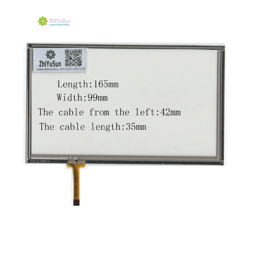 

ZhiYuSun NEW KDT-3942 165mm*99mm 7inch 4 line For CarDVD touch screen panel 165*99 this is compatible