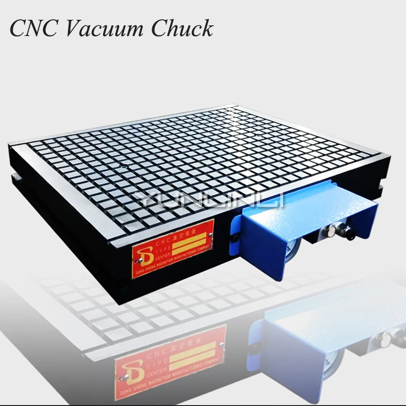 A pressão automática industrial do centro de processamento do copo da sução do vácuo do cnc 300*300mm que mantém a placa de alumínio pneumática da tabela
