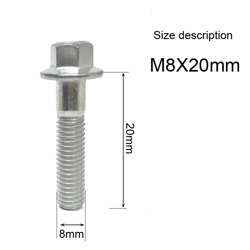 (2 pieces/lot) Scooter Exhaust Rear Bolts Screw M6 M8 6mm 8mm Thread For 50cc 125cc 150cc Gy6 Motorcycle Moped 139QMB 157QMI