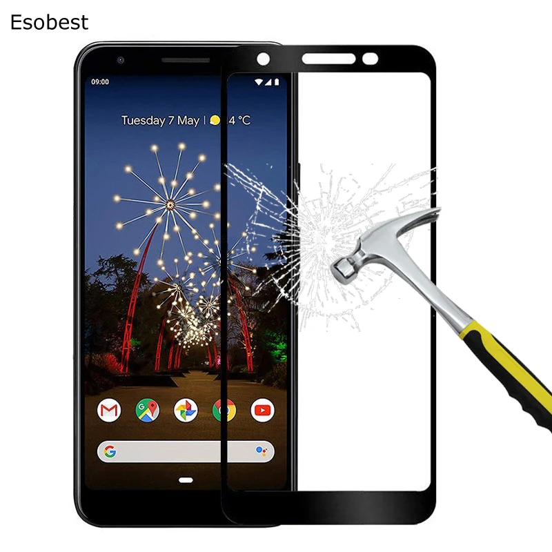 

Esobest-tempered glass film for Google Pixel 3A XL, 9H screen protector film for Pixel 3 Lite