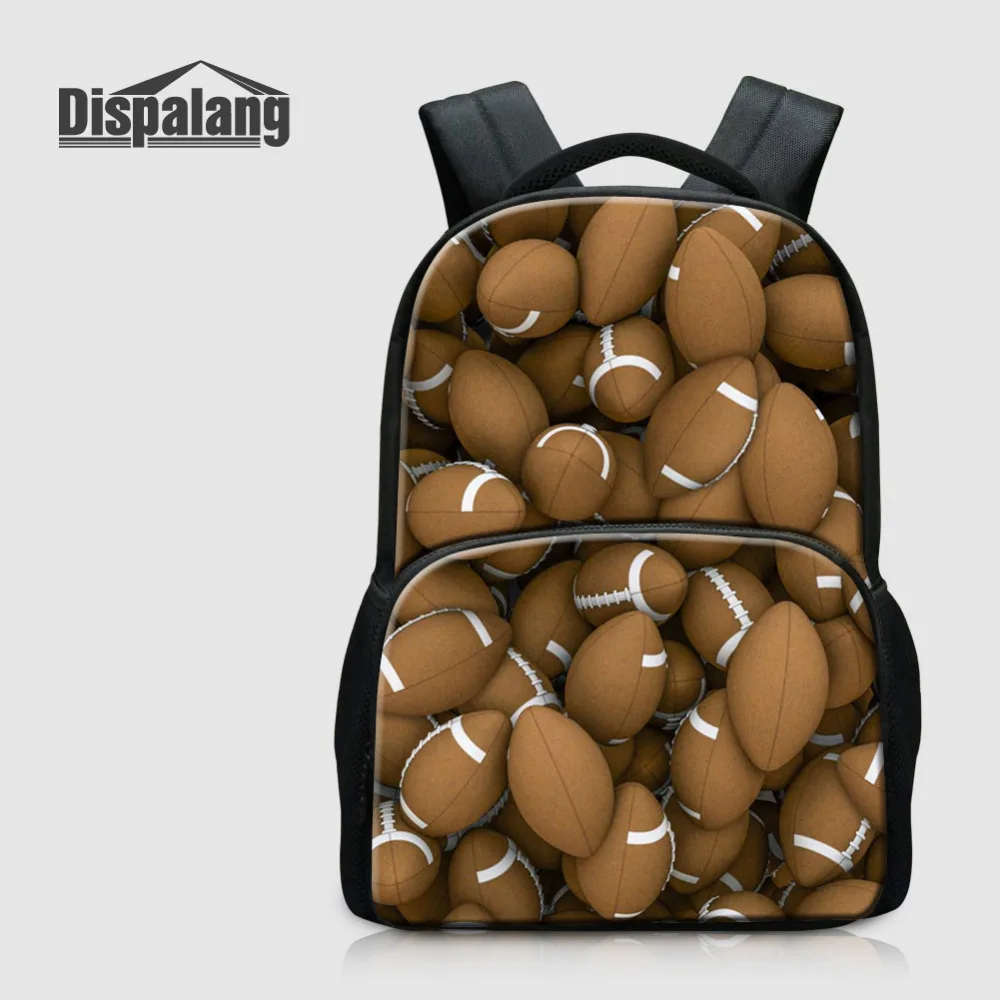 

Dispalang Mens Felt Laptop Backpack Ball Pattern Laptop Bag Large capacity School Bag For Teens Boy Business Travel Shoulder Bag