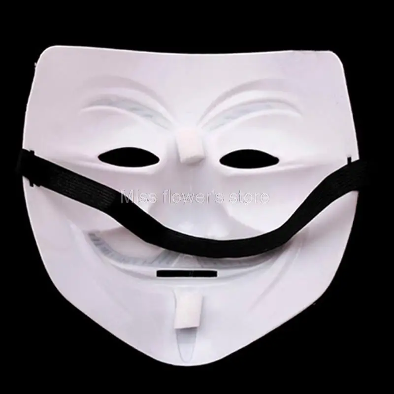 V For Vendetta Anonymous Guy Fawke Movie Face Mask Halloween Masquerade Cosplay Prop