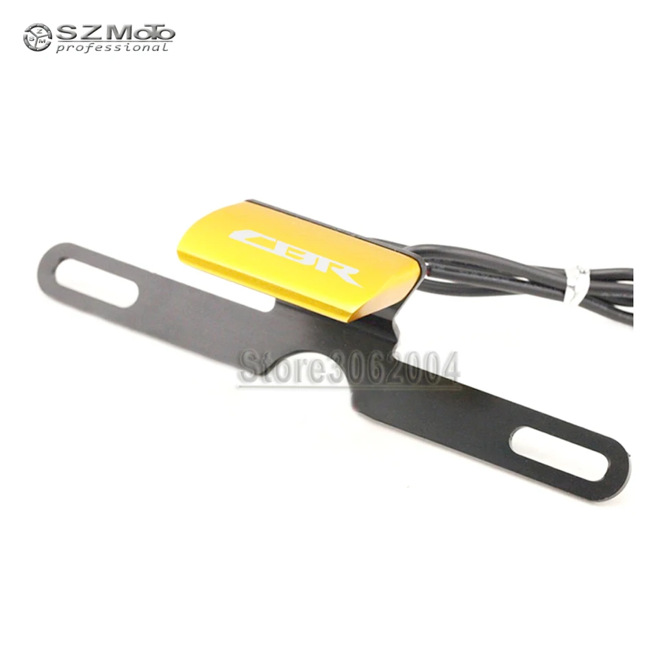 For HONDA CBR600RR CBR1000RR CBR954 CBR1100XX CBR 600RR 1000R Motorcycle Rear Tail Lamp Number License Plate LED Light With Logo