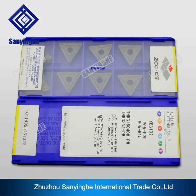 YBG102 TNMG160408-PM CNC machining inserts for steel turning (10pcs/lots)