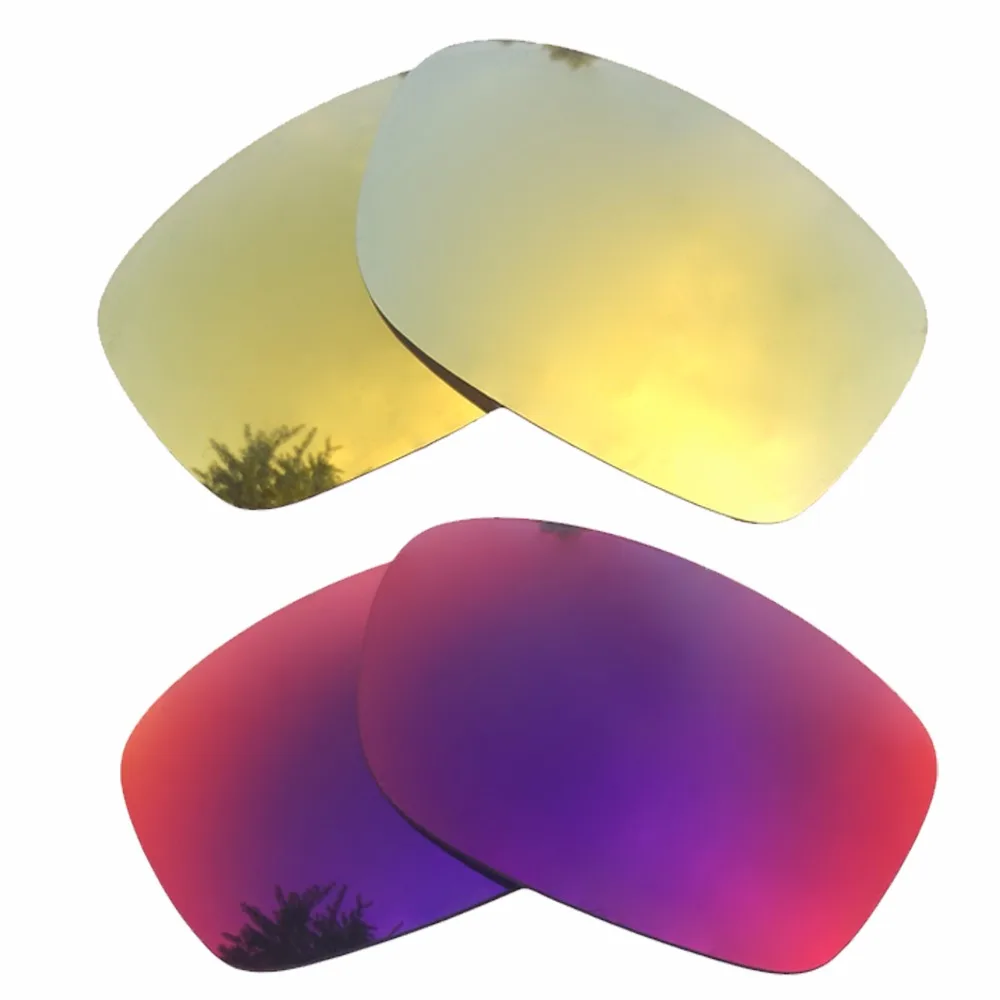 

24K Gold Mirrored & Midnight Sun Mirrored Polarized Replacement Lenses for Fives Squared Frame 100% UVA & UVB