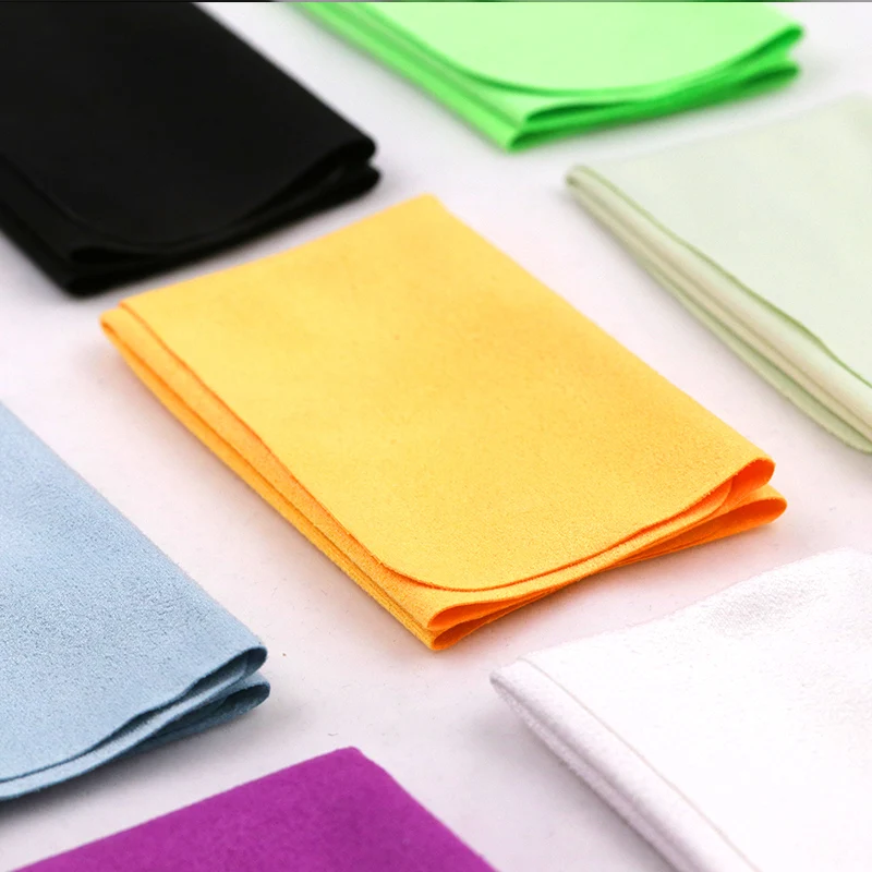 500Pcs Soft Chamois Glasses Cleaner Eyeglasses Microfiber Clean Cloth for Lens Phone Screen Cleaning Wipes