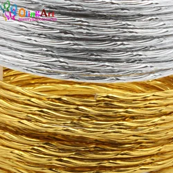 OLINGART 5M/lot 2.0mm Pattern Aluminum wire gold / silver soft craft versatile New metal wire DIY Handmade jewelry making