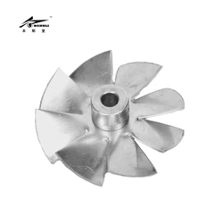 aluminum small fan blade impeller vane aluminum 70mm diameter