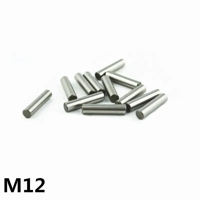 20pcs 12 mm Bearing Steel Cylindrical Pin Locating Pin Needle roller Thimble Length 12 20 35 mm