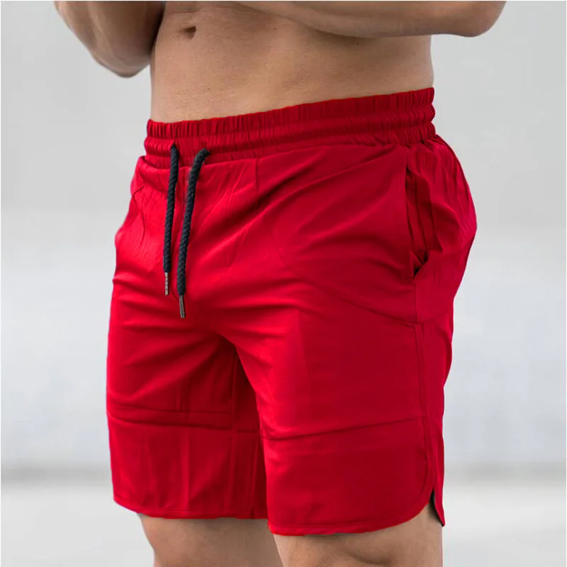 Brand Mens Training Gym Shorts Men Sports Casual Fitness Clothing Workout Running quick drying Compression Slim fit Shorts