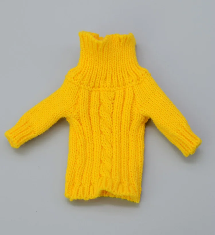 For Outfit Pullip Doll Accessories Princess Casual Suit Top Coat For 30 Cm Doll Clothes Sweater White Black Yellow 1/6