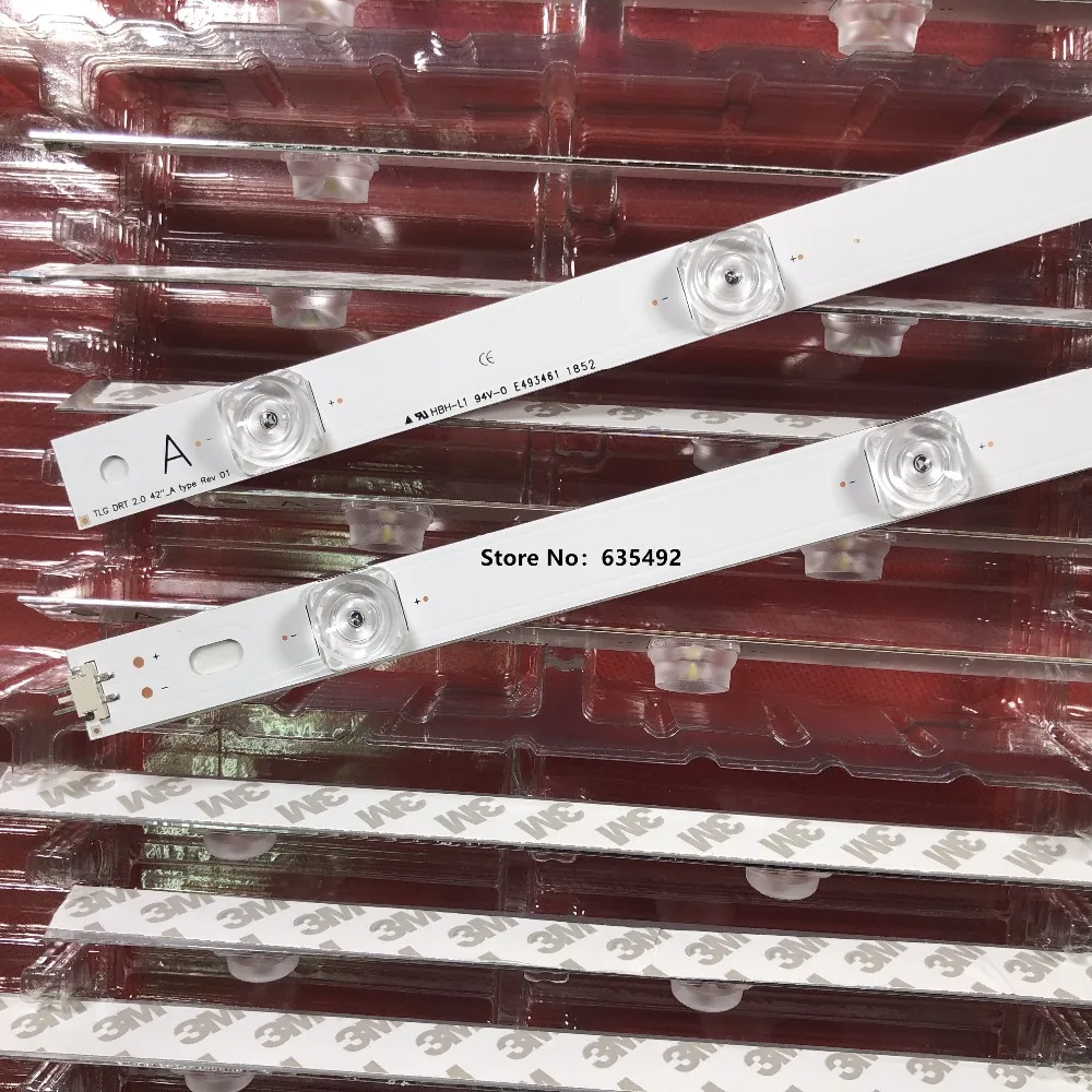 5 ชุด LED Backlight สําหรับ 6916L-1956B 6916L-1957B 42LB570B 42LB582B 42LB585B 42LB561U 42LY320C 42LY540H 42LY761H 1 T420HVF07