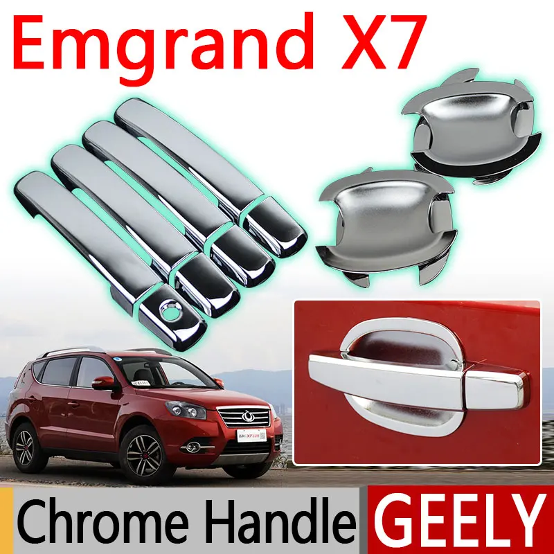 Hot Sale For Geely Emgrand X7 Accessories Chrome Door Handle 2008 2009 2010 2011 2012 2013 2014 2015 Stickers Car Styling