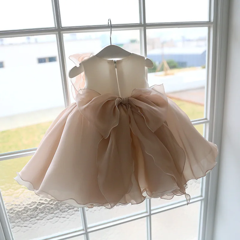 Girls Dress Birthday Wedding Party Princess Kids Dresses For Girl Tutu Pearl Teenager Toddler Baby Christening Baptism Ball Gown