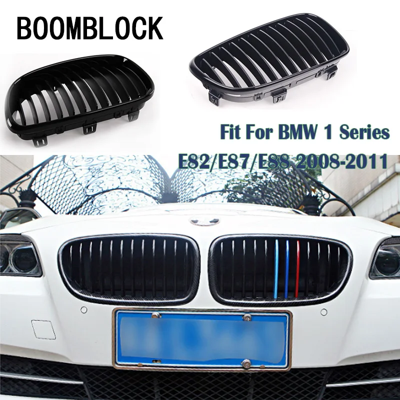 

1set Auto Car Front Bumper Racing Grills Grilles For BMW 1 Series E82 E88 2008 2009 2010 2011 M Sport Performance Accessories