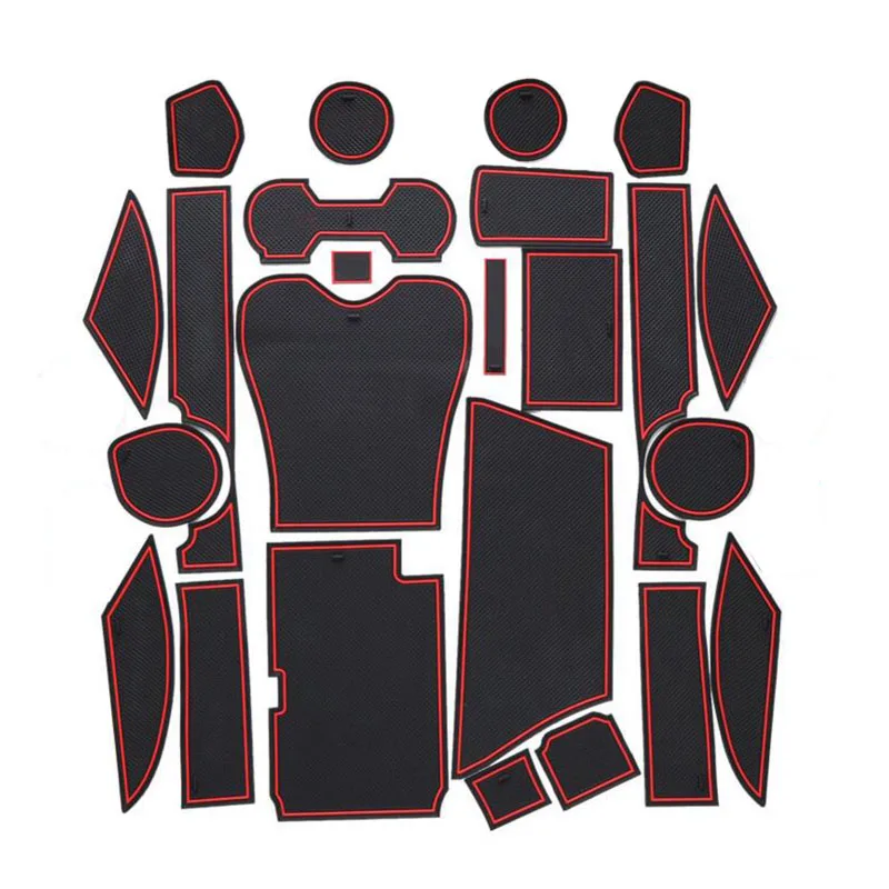 

For LEXUS RX270 RX350 RX450h Car Door Mat Gate Pad Cup Mat Automobile Interior Storage And Non-slip Cushion 24pcs With logo