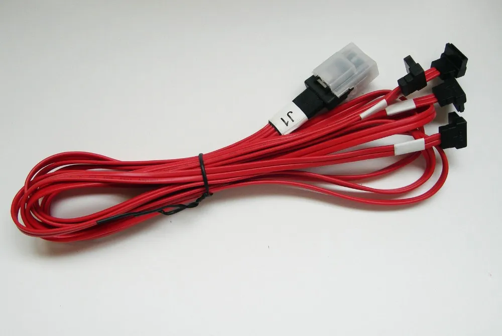 Бесплатная доставка, высококачественный кабель MiniSAS, 36 контактов, телефон с 7 контактами, 4 SATA, вертикальный 90 градусов, 85 см, поддержка 6 элементов