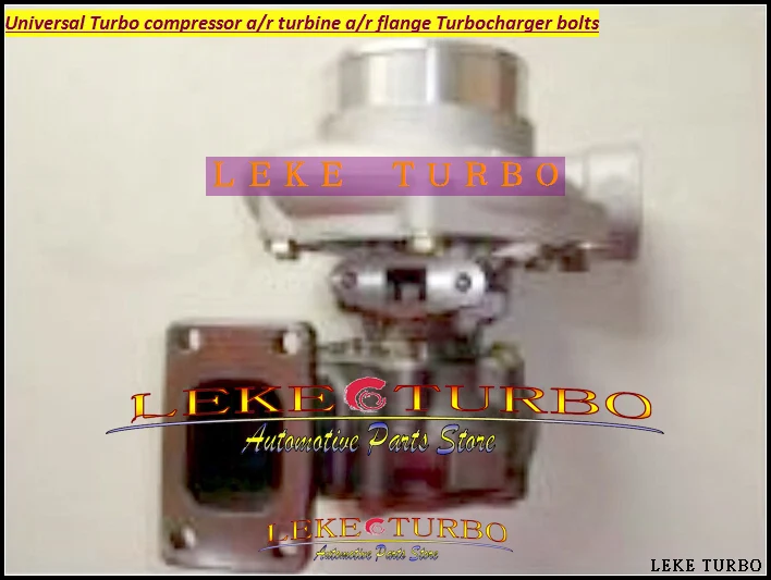 

Универсальный турбокомпрессор GT35-2, колесо компрессора AR 0.70, турбина AR 0.63, фланец T3, 5 болтов, с масляным охлаждением, на подшипниках скольжения