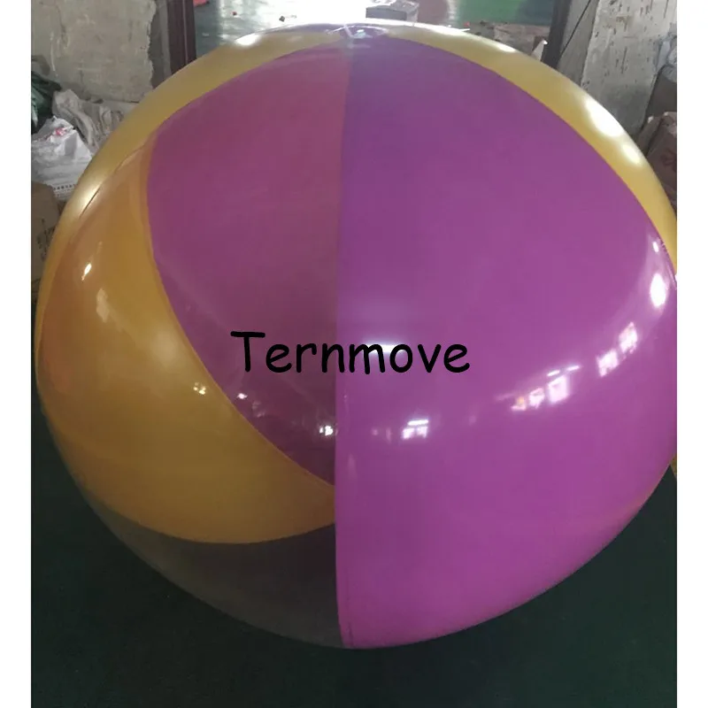 beach rolling ball colorful inflatable beach ball for summer water park, children big inflatable ball for lawn