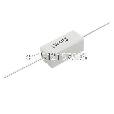 5W Watt 4 R Ohm 5% Ceramic Cement Power Resistor x10pcs