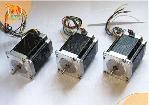 

cnc router 3pcs 56mm 2A 6Lead Wires Nema23 Stepper Motor 57BYGH420 90N.cm 12.6Kg.cm/185oz-in engraving,Free Ship to most country