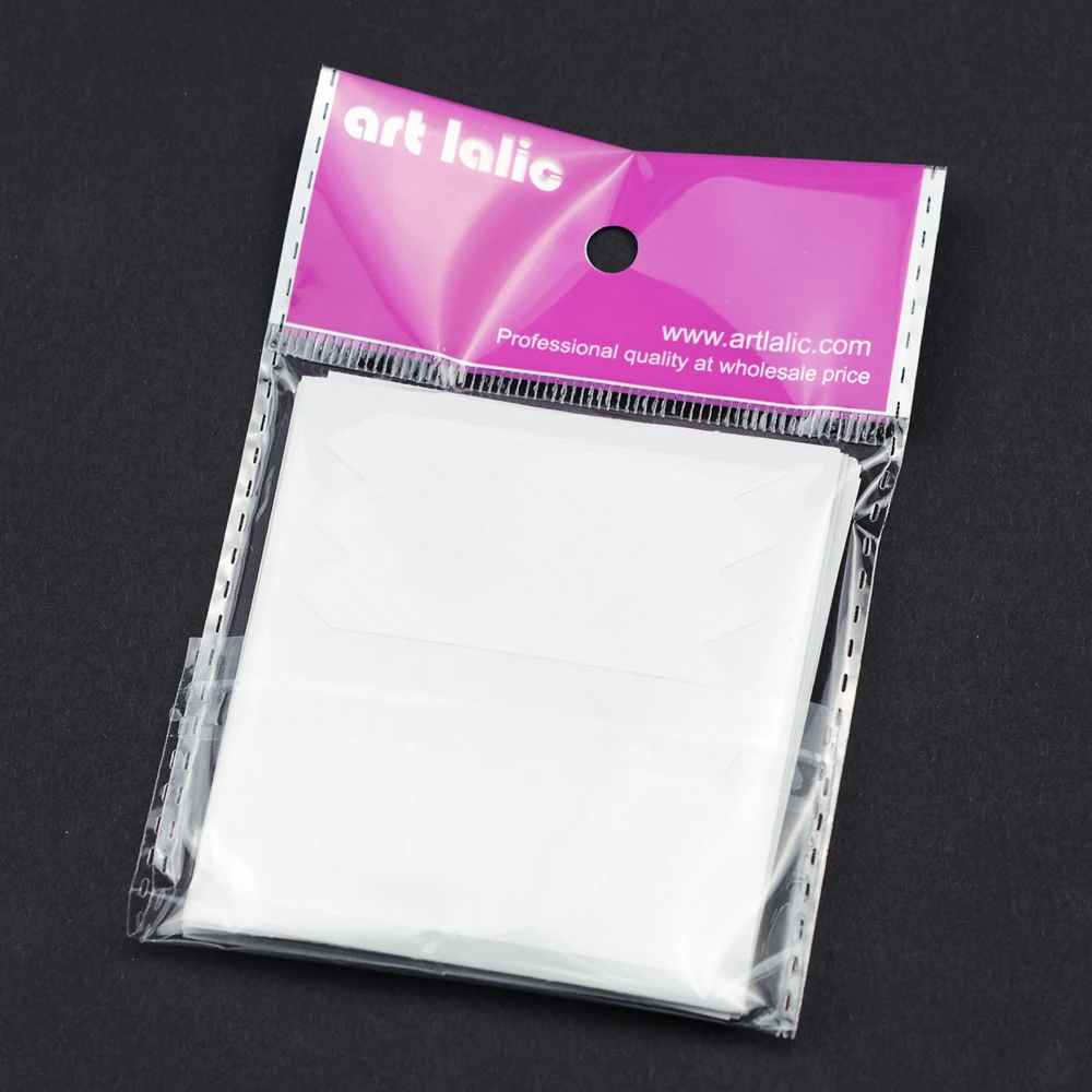 DIY Nagelkunst-Set für Französische Maniküre - Aufkleber & Schablonen-Streifen zur Nageldekoration, 24 Blätter pro Set – Detail 4