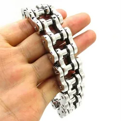 Wholesale Top Quanlity 22mm Huge Heavy Men's Motor Bike Chain Motorcycle Chain Bracelet Bangle 316L Stainless Steel Jewelry