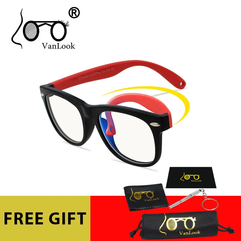 

Vanlook Kids Screen Glasses Gaming Blue Light Blocking Protective Computer for Boys Girls Child Kacamata Anti Radiasi Silicone