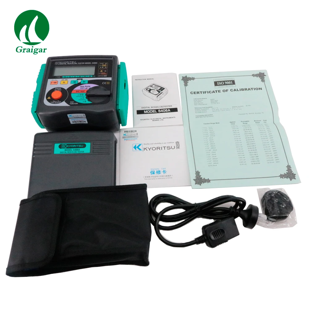 New KYORITSU 5406A Digital RCD (ELCB) Testers High Accuracy 5406A